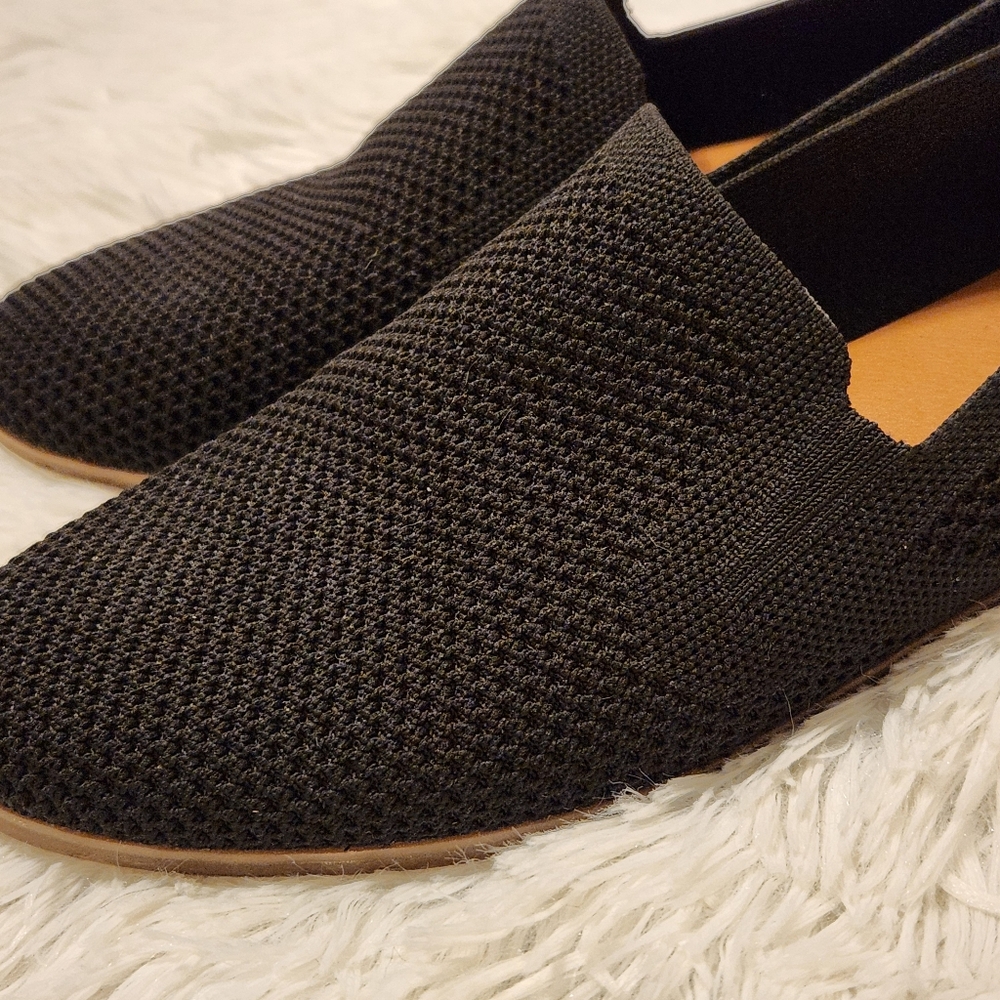 🍀Lucky Brand Mesh Flats Size 8.5 Black - Picture 9 of 13